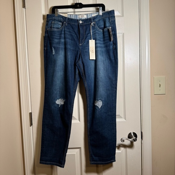 Vintage America Deep Indigo Straight Leg Jeans Size 12/31 - Picture 1 of 11